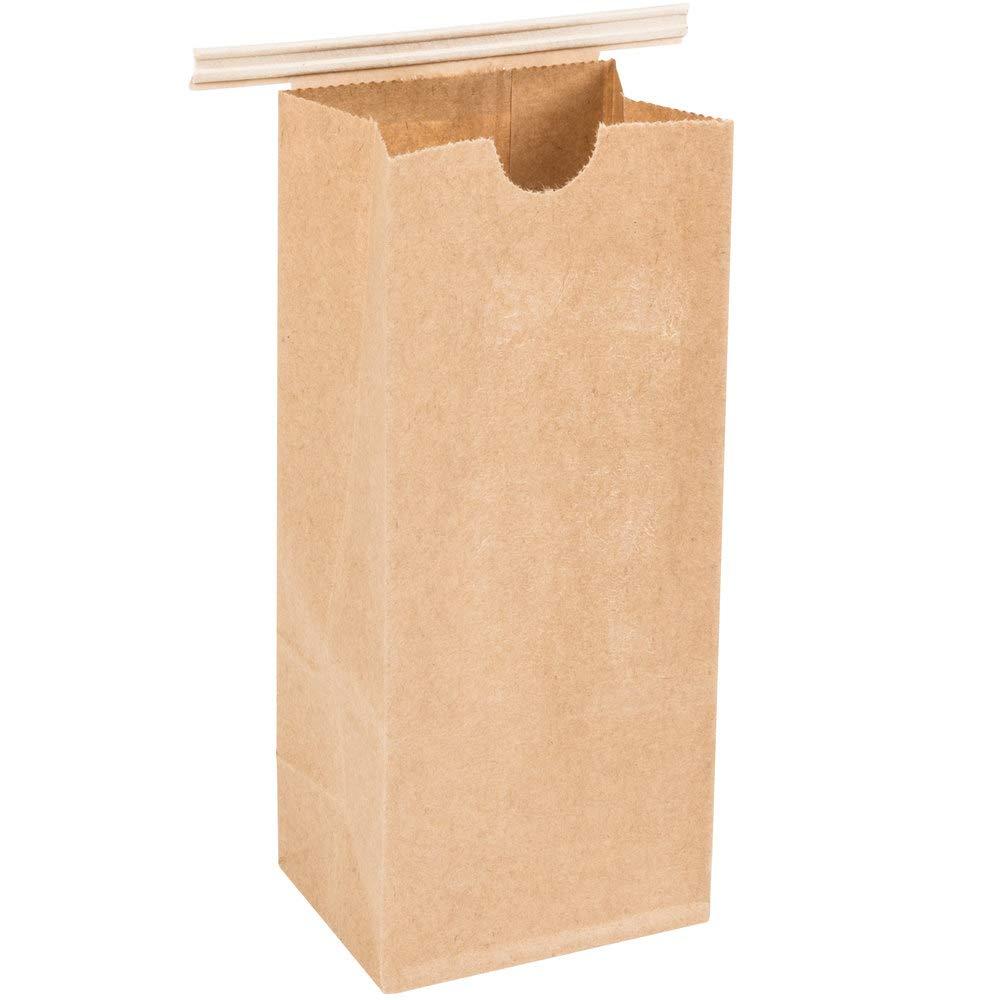 A1 Bakery Supplies Resealable Kraft Tin Tie Poly-lined Bags Coffee Bags Reclosable Tin Tie Bags without window - 3 Lb - 25 Pack