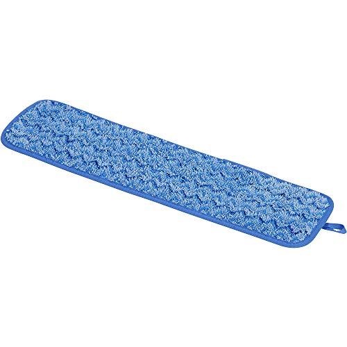 Rubbermaid Rubbermaid Commercial Products Mop Head for Microfiber Damp Mop, 18-Inch, Blue, Heavy-Duty Single Sided Cleaning Cloth for Hardwood/Tile/Laminated Floors in Kitchen/Lobby/Office