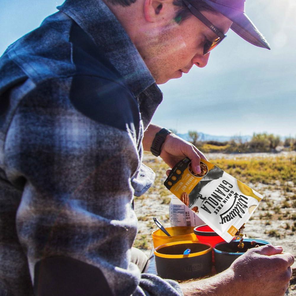 Wildway Wildway Keto Granola | Variety Pack | Grain-Free, Certified Gluten-Free Cereal | Vegan, Low Carb | No Sugar Added | Paleo-Friendly | Non-GMO Fruit & Nut Clusters | Nutrient-Rich Snack | 8 oz, 3 Pack