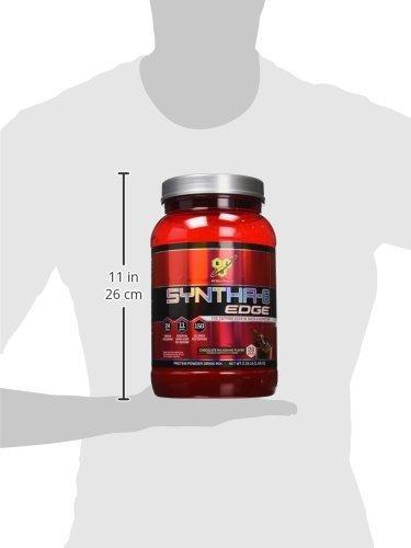 BSN BSN SYNTHA-6 Edge Protein Powder, Chocolate Protein Powder with Hydrolyzed Whey, Micellar Casein, Milk Protein Isolate, Low Sugar, 24g Protein, Chocolate Milkshake, 28 Servings