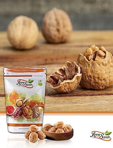 Anna and Sarah Anna and Sarah Walnuts in Shell, Jumbo, Fresh, Buttery Taste, Easy to Crack, California Chandler, Natural Shells, Not Bleached in Box (9 Lbs)