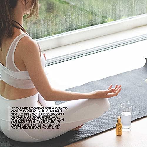 x12 Ormus With Actual 24k Gold Ormus Monoatomic Gold Concentrate (High Potency x12) 3.4oz - Made by Real Alchemists - 24k Food Grade Liquid Gold, Dead Sea Salt & Pink Himalayan Salt