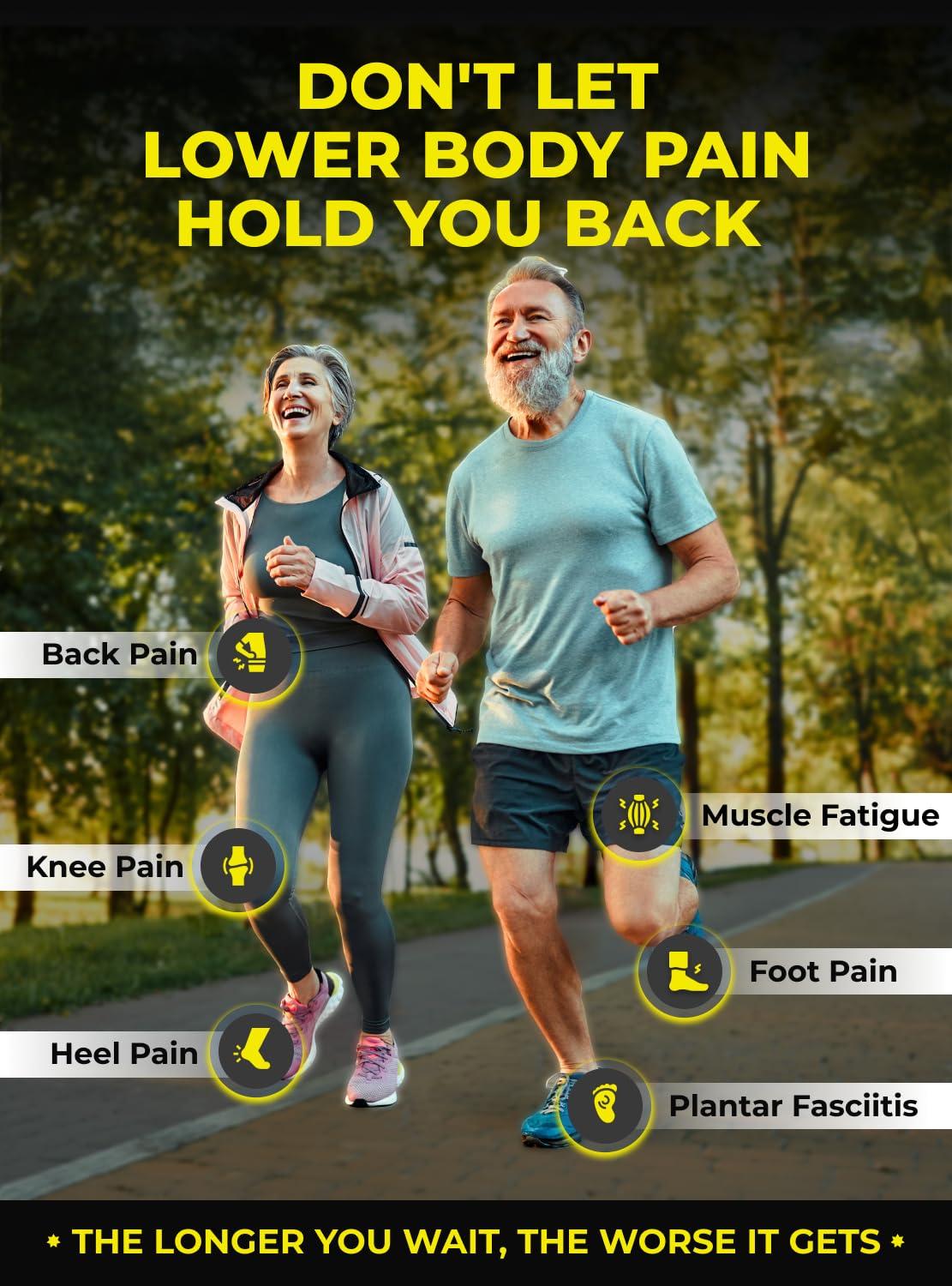 EASYFEET Premium Anti-Fatigue Shoe High Arch Support Insoles Men Women - Plantar Fasciitis Inserts - Orthotic Inserts Shoe Soles Standing All Day - Flat Feet Foot - Work Boot Insoles