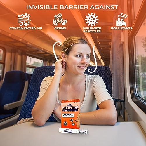 NasalGuard NasalGuard Antiseptic Topical Gel - Kills 99.9% of Germs - Patented Positive Ion Technology, Non-irritating, Safe for Daily use - Over 150 Applications Per Tube, (3 Grams) Unscented