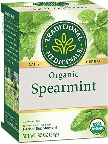 Traditional Medicinals Traditional Medicinals Organic Spearmint Herbal Tea, Healthy & Refreshing, (Pack of 1) - 16 Tea Bags