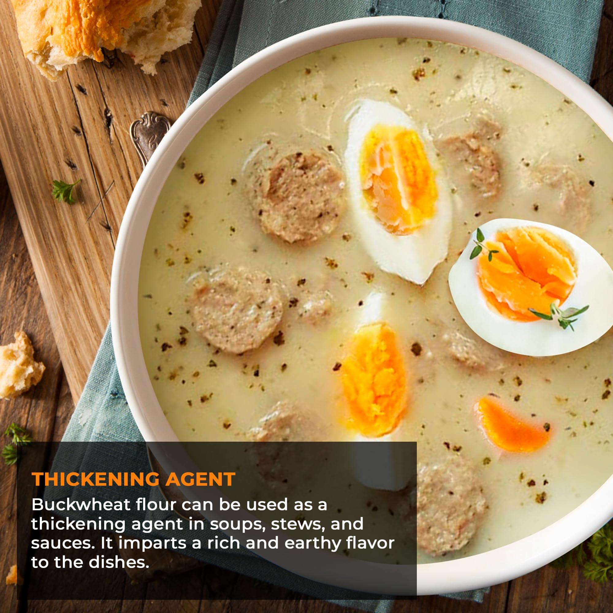 NY Spice Shop NY SPICE SHOP Buckwheat Flour - Kuttu Ka Atta - Finely Ground Raw Buckwheat Groats, Natural Fiber Source with High Protien Source, Diet Friendly 3 Pound