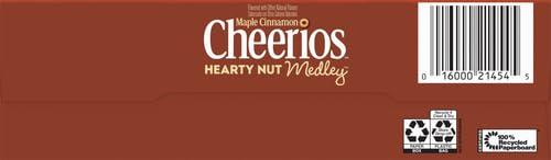 Cheerios Cheerios Hearty Nut Medley Breakfast Cereal, Maple Cinnamon Flavored, Made With Whole Grain, Family Size, 20 oz (Pack of 2)