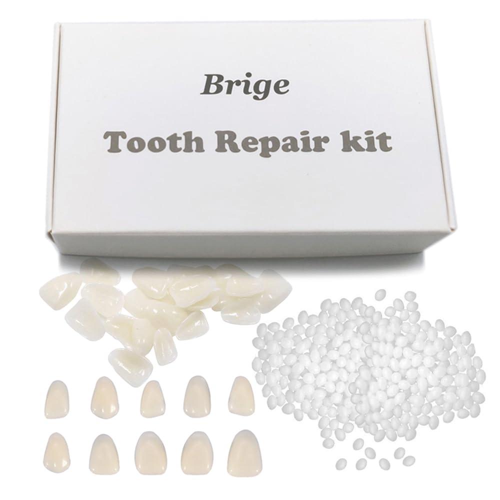 Brige Brige Tooth Repair kit for Filling The Missing Broken Tooth and Gaps-Moldable Fake Teeth and Thermal Beads Replacement Kit