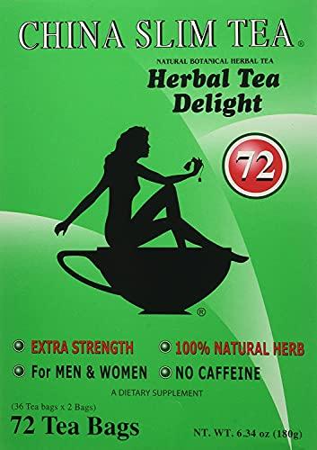 China Slim China Slim Dieter's Tea Delight, Large, 72-Count (Pack of 2, 144 tea bags total)