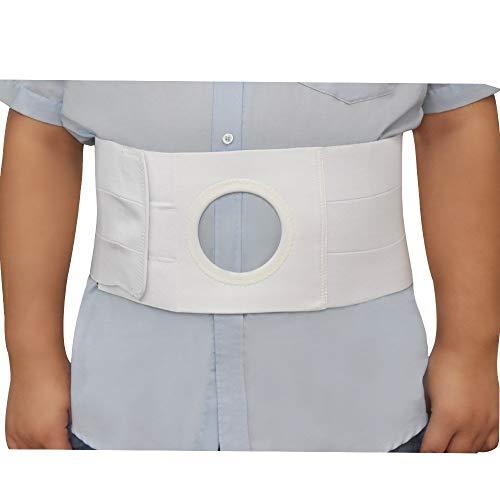 GHzzY GHzzY Unisex Ostomy Hernia Belt - Stoma Support Waistband for Colostomy Patients to Prevent Parastomal Hernia - Abdominal Binder Brace,9cm,L