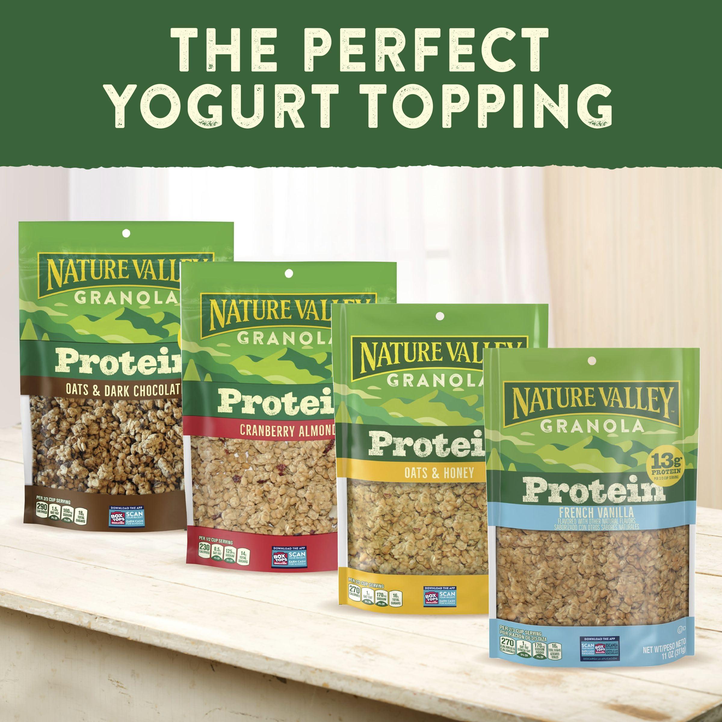 Nature Valley Nature Valley Protein Granola, French Vanilla Flavored, Resealable Bag, 11 oz (Pack of 2)