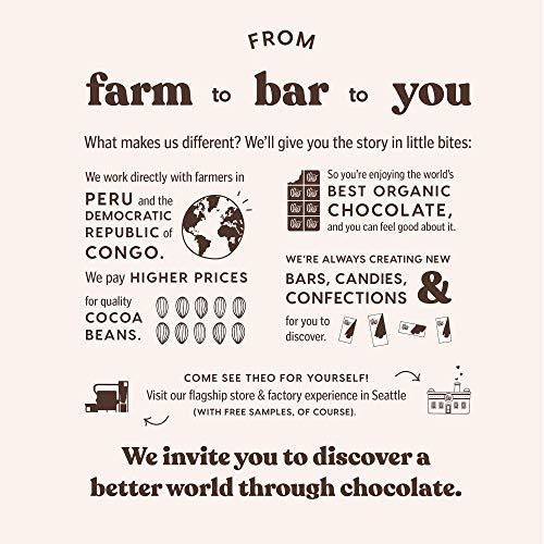 THEO Theo Chocolate Mint Organic Dark Chocolate Bar, 70% Cacao, 12 Pack | Vegan, Fair Trade