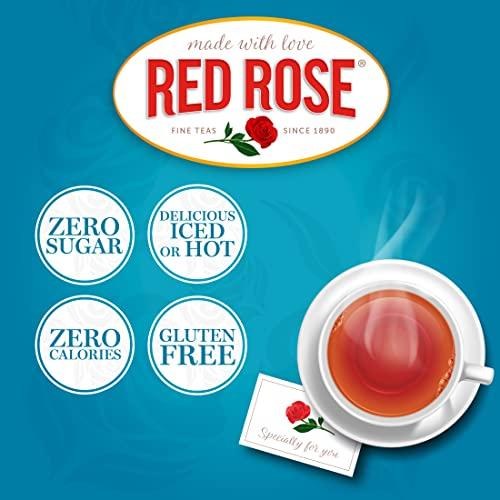 RED ROSE FINE TEAS SINCE 1890 Red Rose Naturally Decaffeinated Black Tea Specially Blended Strong Black Tea with 48 Individually Wrapped Tea Bags Per Box (Pack of 6) Brew Hot/Cold Decaf Black Tea Full-bodied Flavorful Black Tea