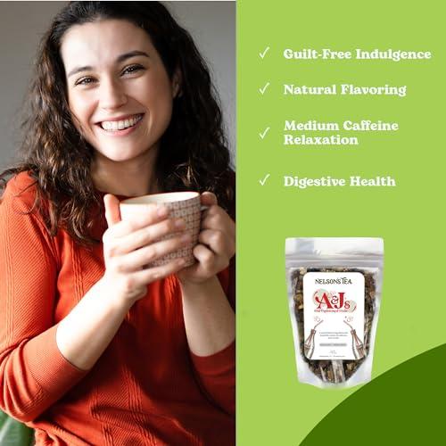 Nelson\'s Tea Nelson\'s Tea - A&J\'s Old Fashioned Cola Tea - Chicory Root, Cinnamon, Black Tea, Coriander, Lemon Peel, Orange Peel and Natural Flavoring - 4 Oz