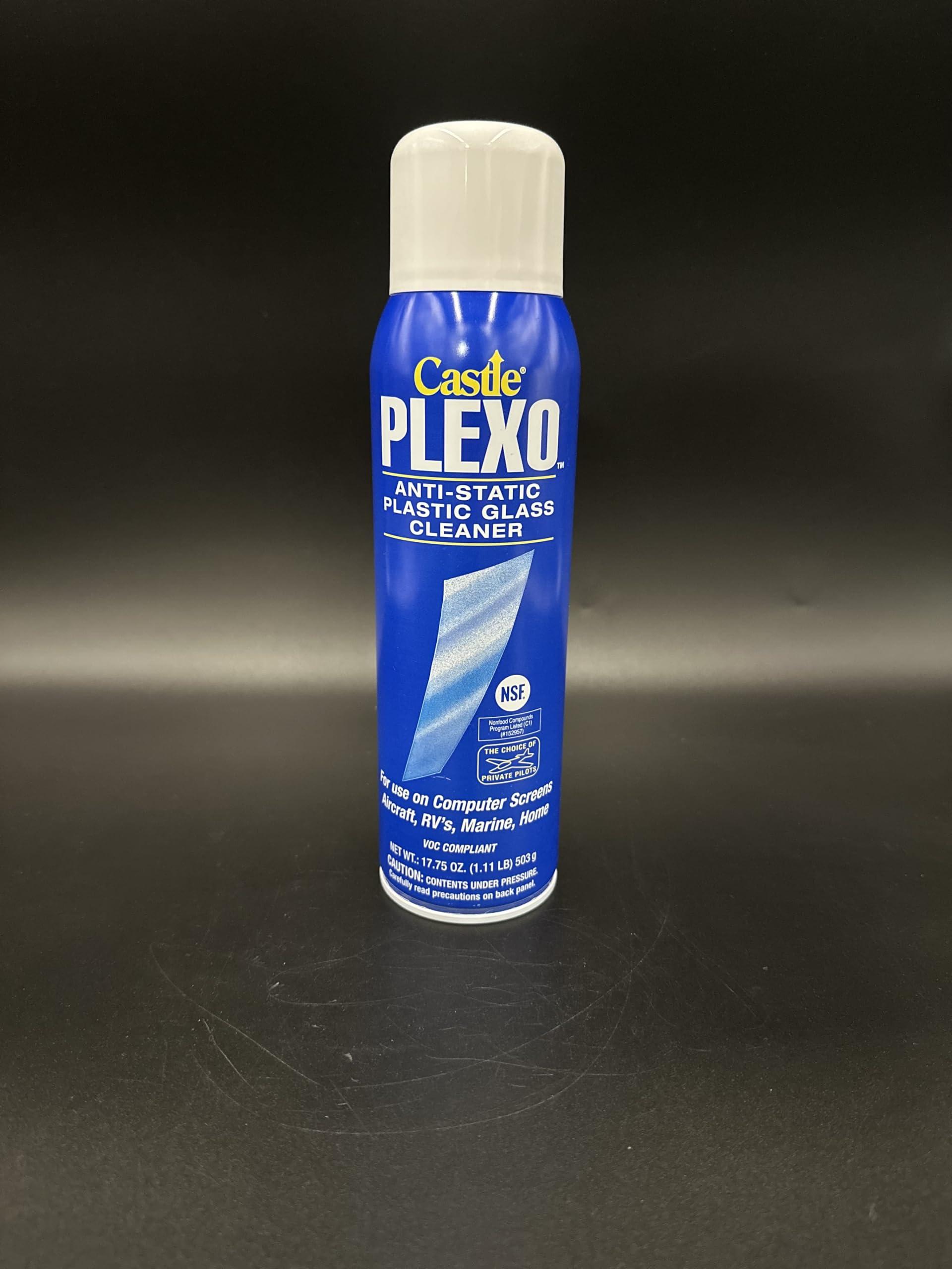 Castle Products, Inc. Castle Plexo Anti-Static Plastic Glass Cleaner, 17.75 oz