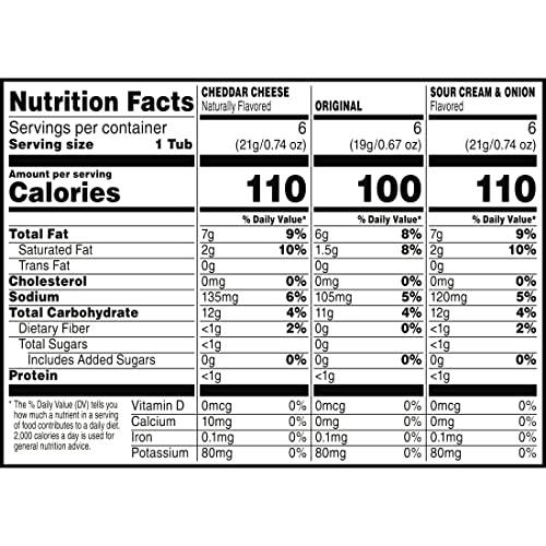 Pringles Pringles Potato Crisps Chips, Lunch Snacks, On-the-Go Snacks, Snack Stacks, Variety Pack, 12.9oz Box (18 Cups)