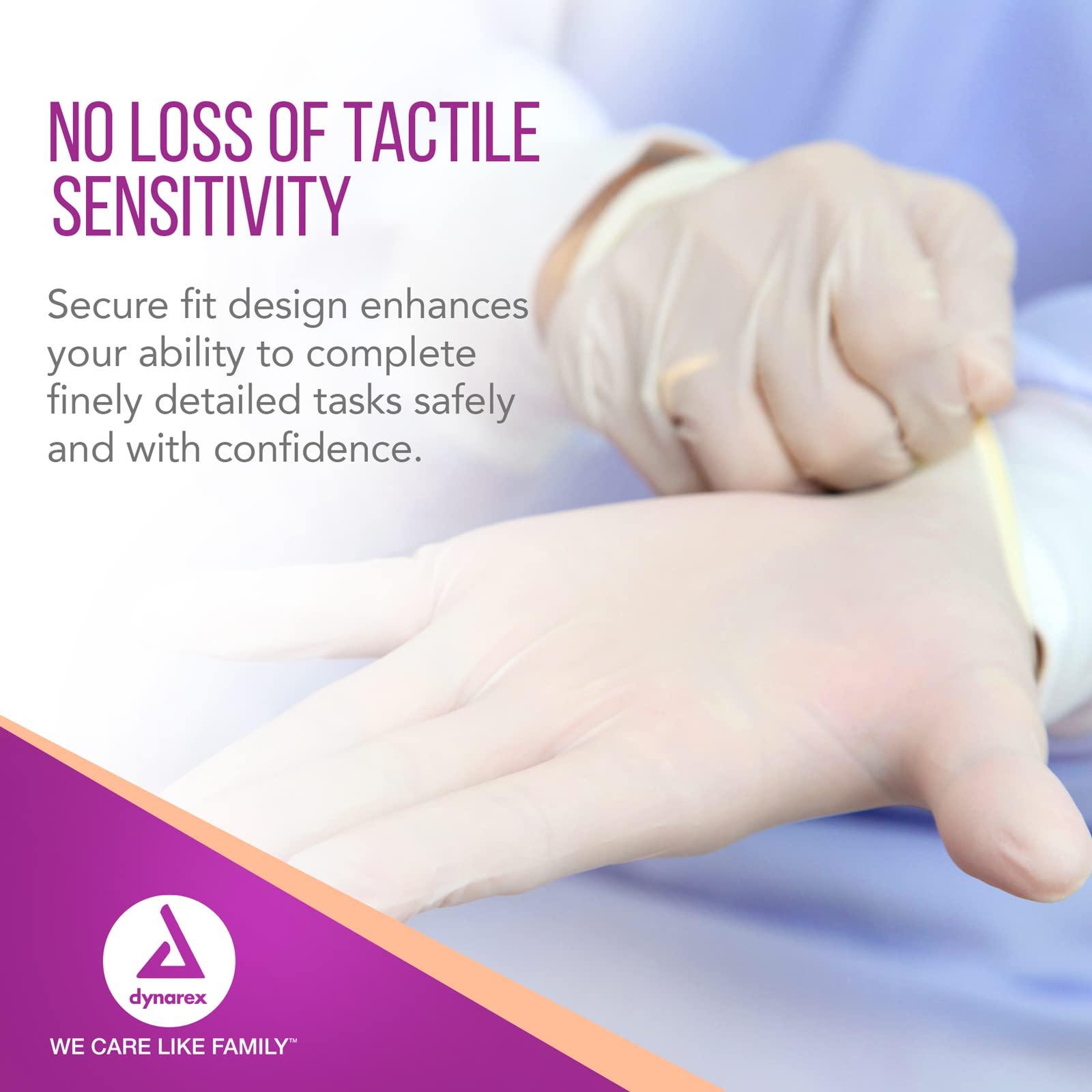 Dynarex Dynarex Sterile Disposable Latex Surgical Gloves, Powder-Free, Sterilely Packaged in Pairs, Professional Medical and Healthcare Use, Veterinary Clinic, Bisque, Size 6.0, 1 Box of 50 Pairs of Gloves