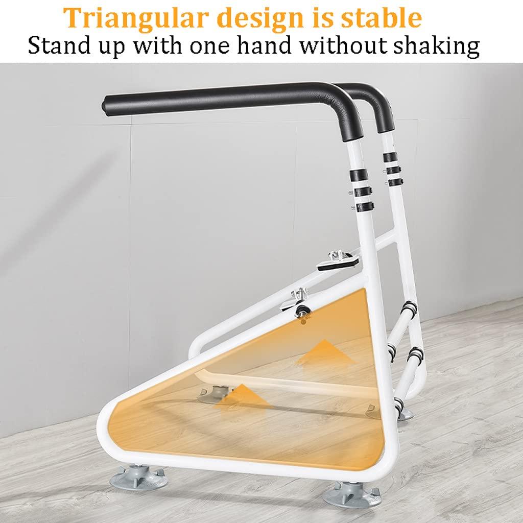 SOBOUR Compact Assist Toilet Safety Rails,Toilet Safety Frames & Rails for Elderly,Medical Bathroom Assist,Padded Armrest,No Punching Support Frame