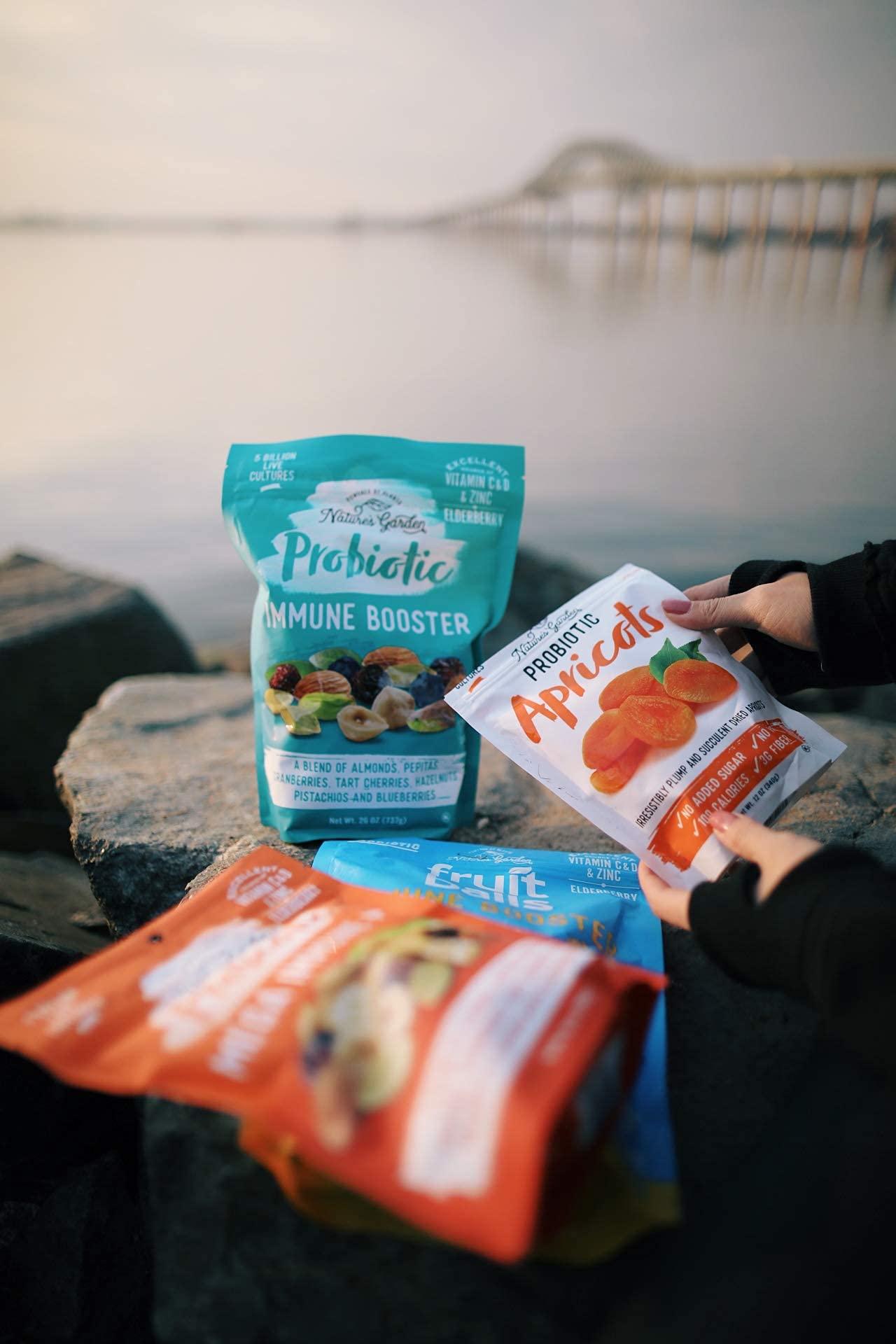 Nature's Garden Nature's Garden Probiotic Apricots - Probiotic Dried Fruit, Plump Dried Apricots, No Added Sugar, Gluten-Free, Dairy-Free, Vegan – Bulk 40 Oz Bag (Pack of 2)