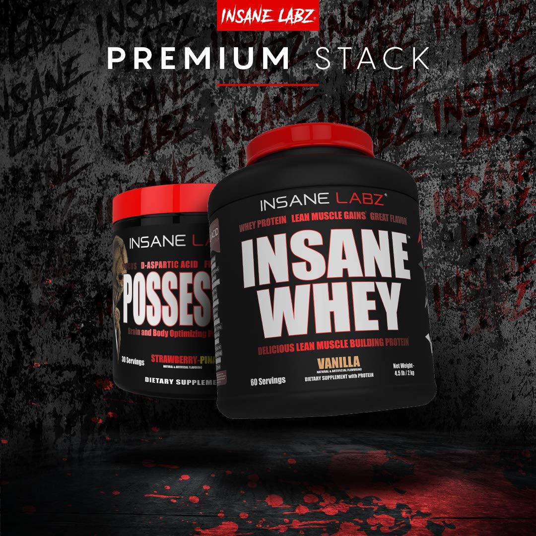 Insane Labz Insane Labz Insane Whey,100% Muscle Building Whey Protein, Post Workout, BCAA Amino Profile, Mass Gainer, Meal Replacement, 5lbs, 60 Srvgs (Packaging May Vary) (Chocolate Peanut Butter)