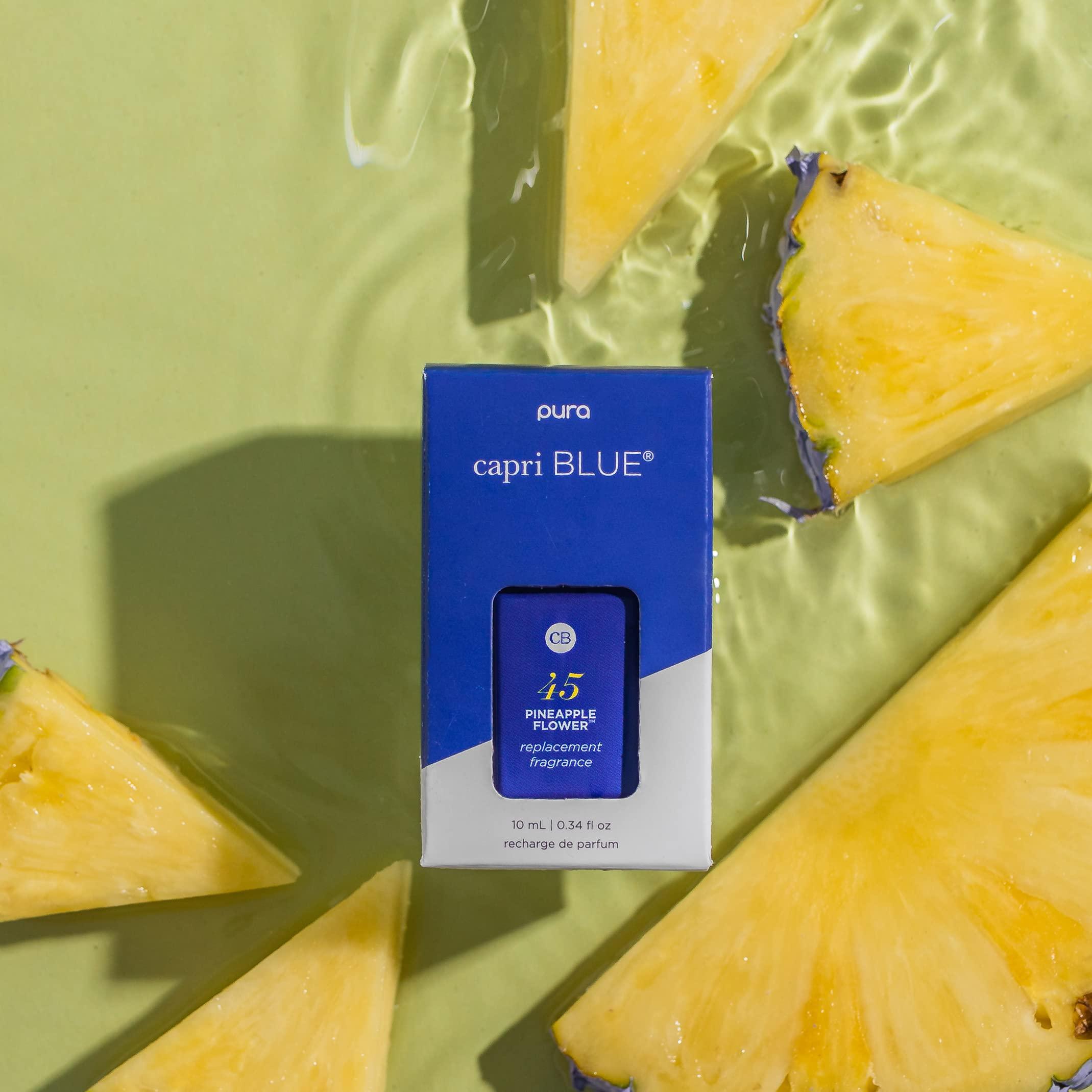 Capri Blue Capri Blue Pura Smart Home Plug-in Diffuser Refills  Includes 2 Capri Blue Pura Refills for Plug In Diffusers for Home - Long Lasting Luxury Scents - Pineapple Flower (Pack of 2)