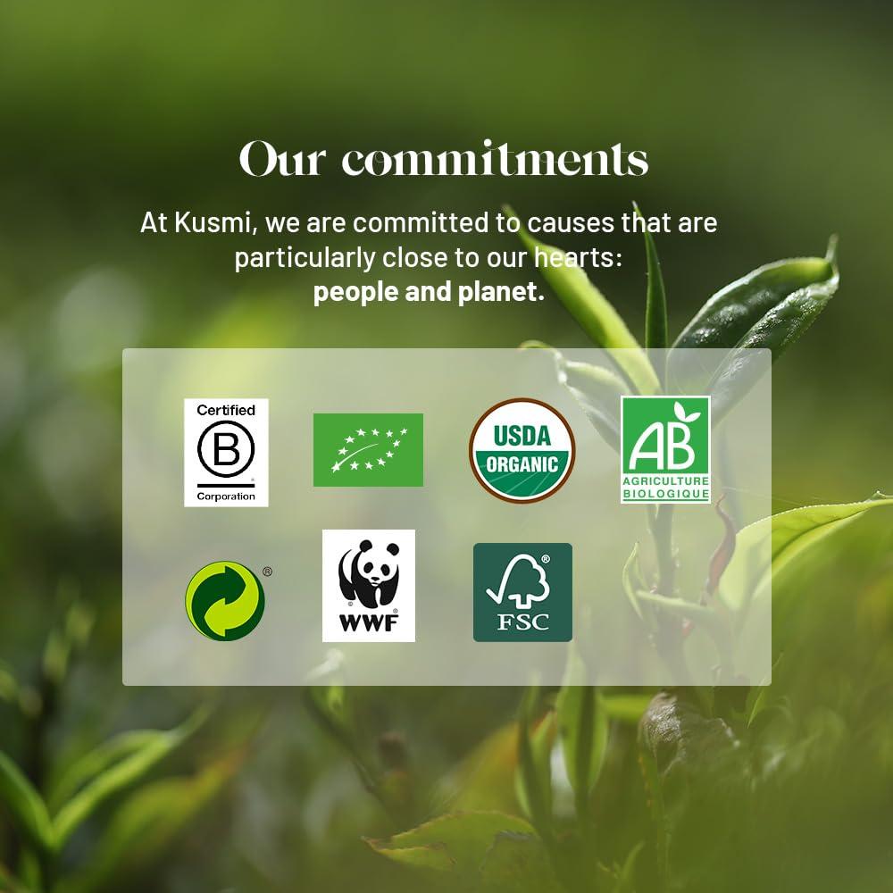 KUSMI TEA Kusmi Tea - Organic Herbal Tea Gift Set - Sampler Assortment Variety Box - Gift Idea for Men and Women - Caffeine-Free Teas - Hibiscus Tea, Chamomile Tea, Rooibos - 9 Recipes - 24 Tea Bags