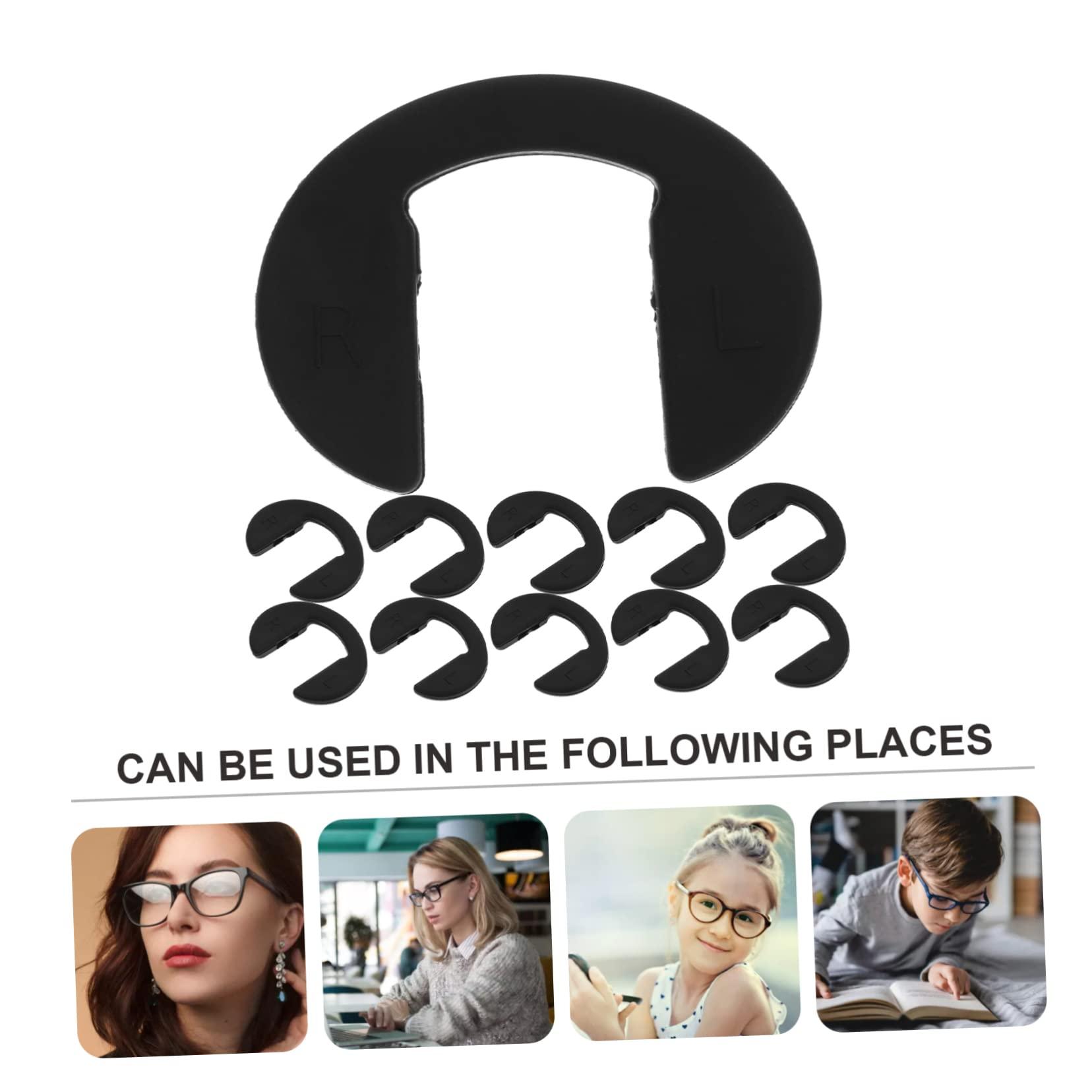 DOITOOL 20 Pcs Silicone Glasses Nose Pads Eyeglasses Nose Pads Anti-Slip Nose Pads Eyeglass Repair Kits Silicone Nose Pads for Eyeglasses Glasses Nose Mat Non-Slip Nose Clip