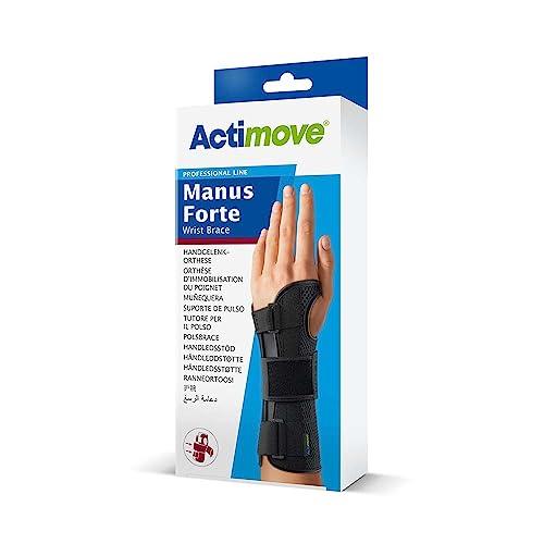 Actimove Actimove Professional Manus Forte Wrist Support, Black | Wrist Brace for Arthrosis, Rheumatoid Arthritis, Sprains, Tendon, Soft Tissue & Ligament Injuries, Postoperative Care | Black - Choose Your Side & Size