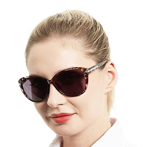 WEMOOTANTS WEMOOTANTS Stylish Bifocal Readers Sunglasses Women Sun Reading Glasses Outdoor UV Protection Blue Light Blocking 350 100 150 200 250 300 400 Tortoise