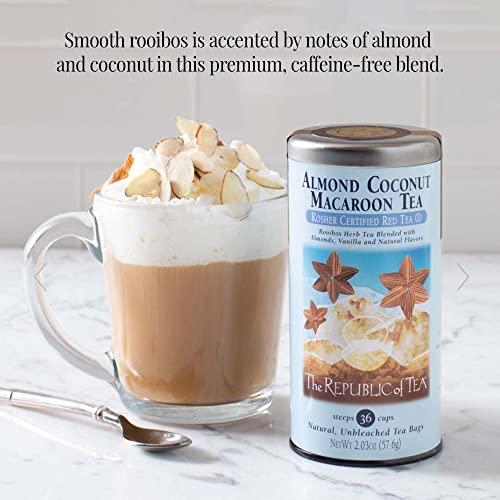 The Republic of Tea The Republic Of Tea Almond Coconut Macaroon Red Rooibos Herbal Tea, 36 Tea Bag Tin