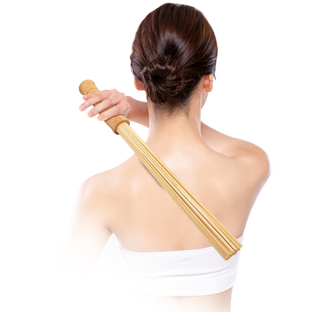 WYJTPONE WYJTPONE 2PCS Bamboo Massage Sticks,Bamboo Therapy Massage Body Tool for Relax Muscles (2)