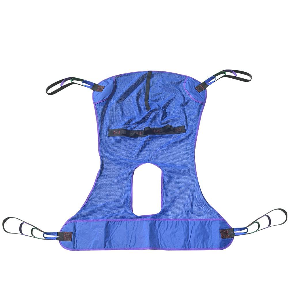 JGKwong JGKwong Universal Full Body Mesh Lift Sling with Commode Opening,Polyester Slings for Patient Lifts -Compatible with Hoyer, Invacare, McKesson, Drive, Lumex, Medline, Joerns (2X-Large)