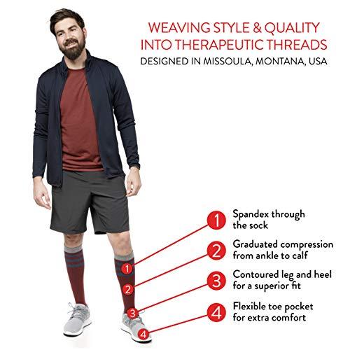 VIM&VIGR VIM & VIGR 30-40 mmHg Medical Grade Compression Socks for Women & Men (Black Solid Moisture Wick Nylon, Large/X-Large (3))