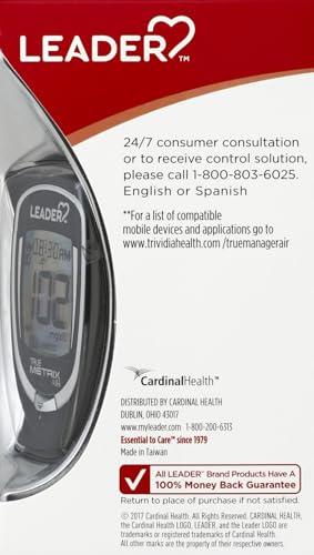 Leader Leader Air Blood Glucose Meter Kit Wireless Transmission to Mobile Device Advanced Triple Sense Technology