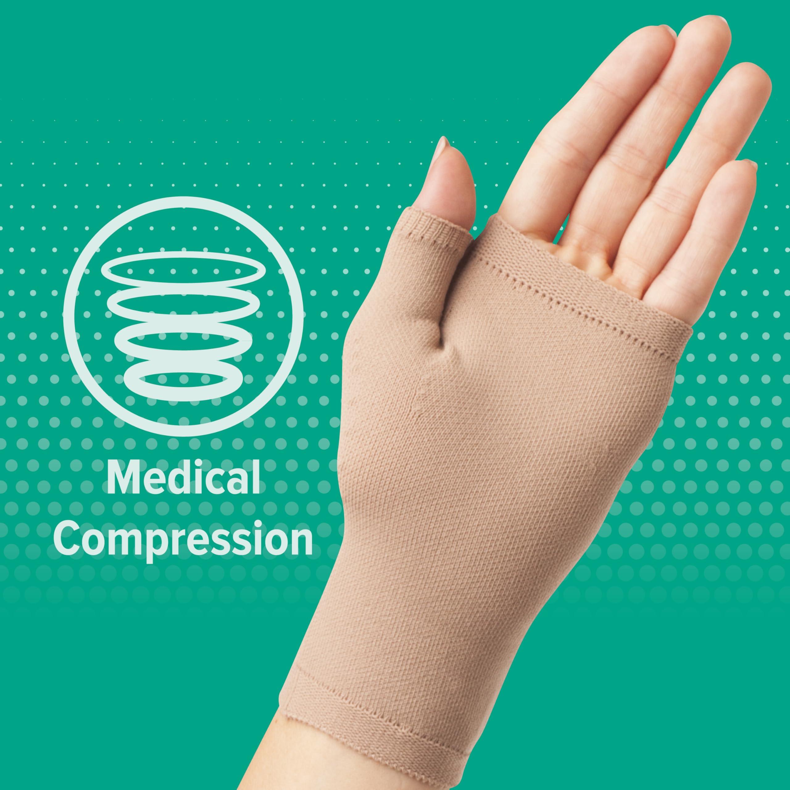 Juzo Juzo 15-20 mmHg Soft Seamless Gauntlet, Left Black, S