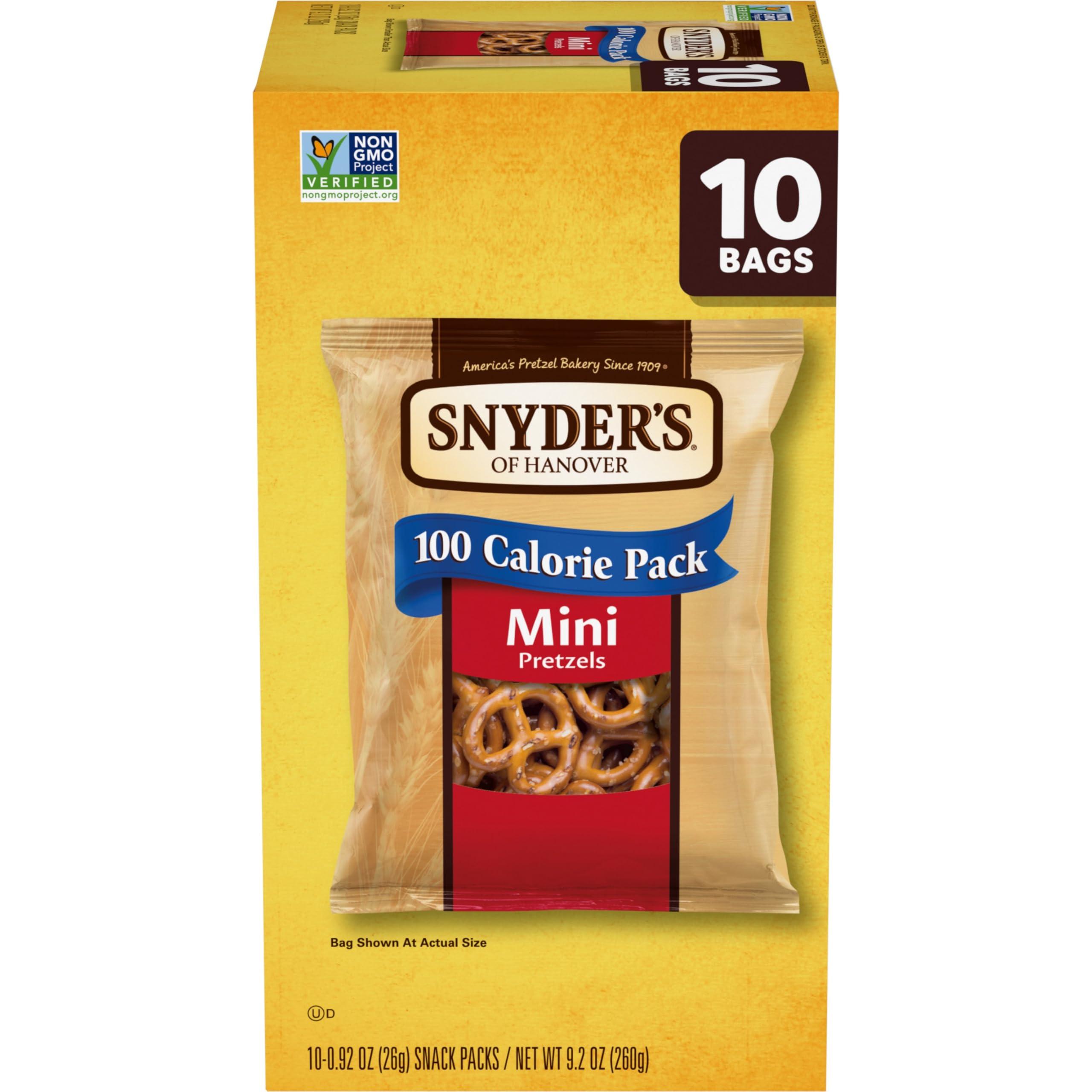Snyder's of Hanover Snyder\'s of Hanover, 100 Calorie Mini Pretzels, Individual Packs, 10 Ct (pack of 1)