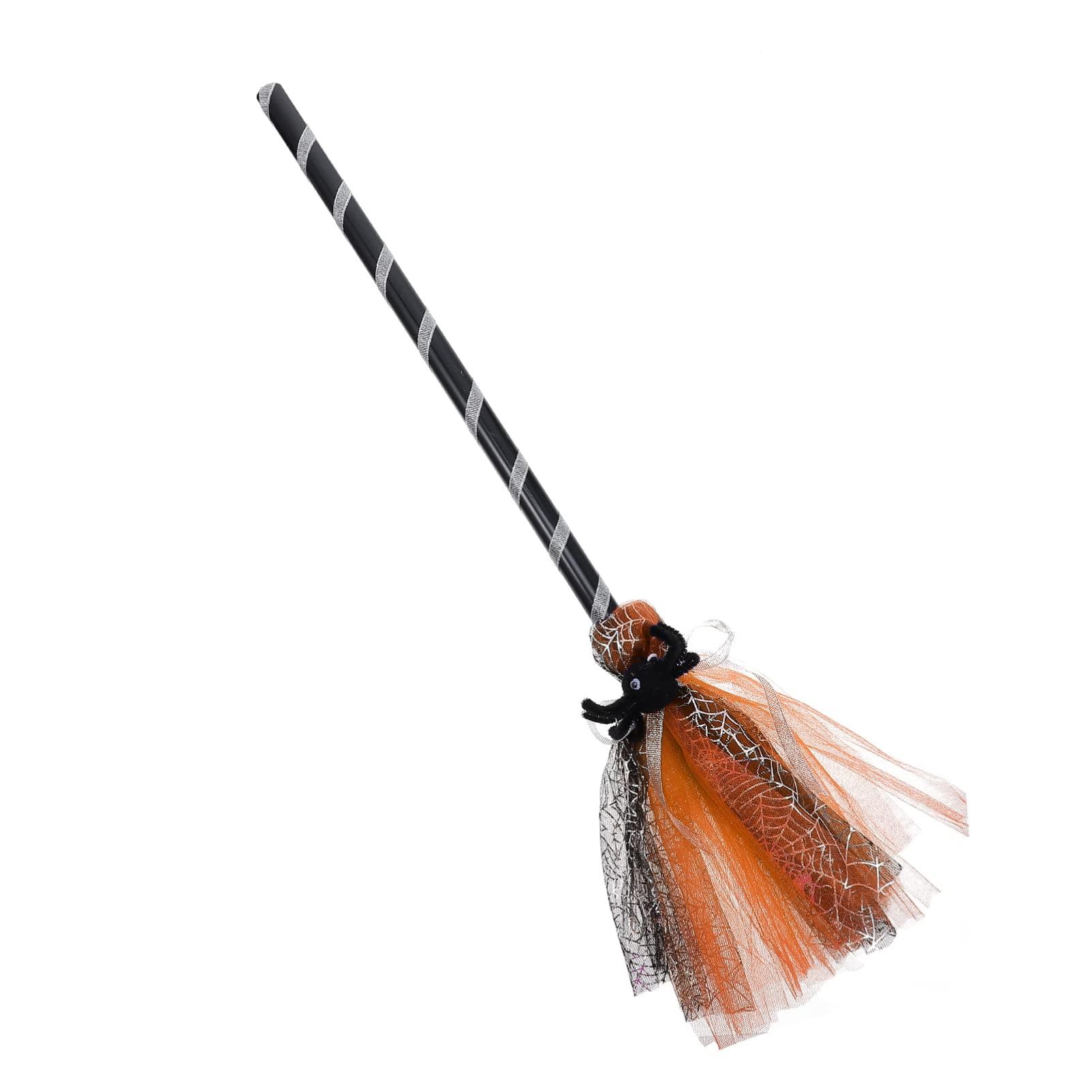 BESPORTBLE BESPORTBLE 1pc Wizard Broom Halloween Besom Broom Decoration Besom Prop Halloween Prop Broom Halloween Performance Prop Halloween Broom Witch Broom Party Prop Broom Ornament Besom for Party