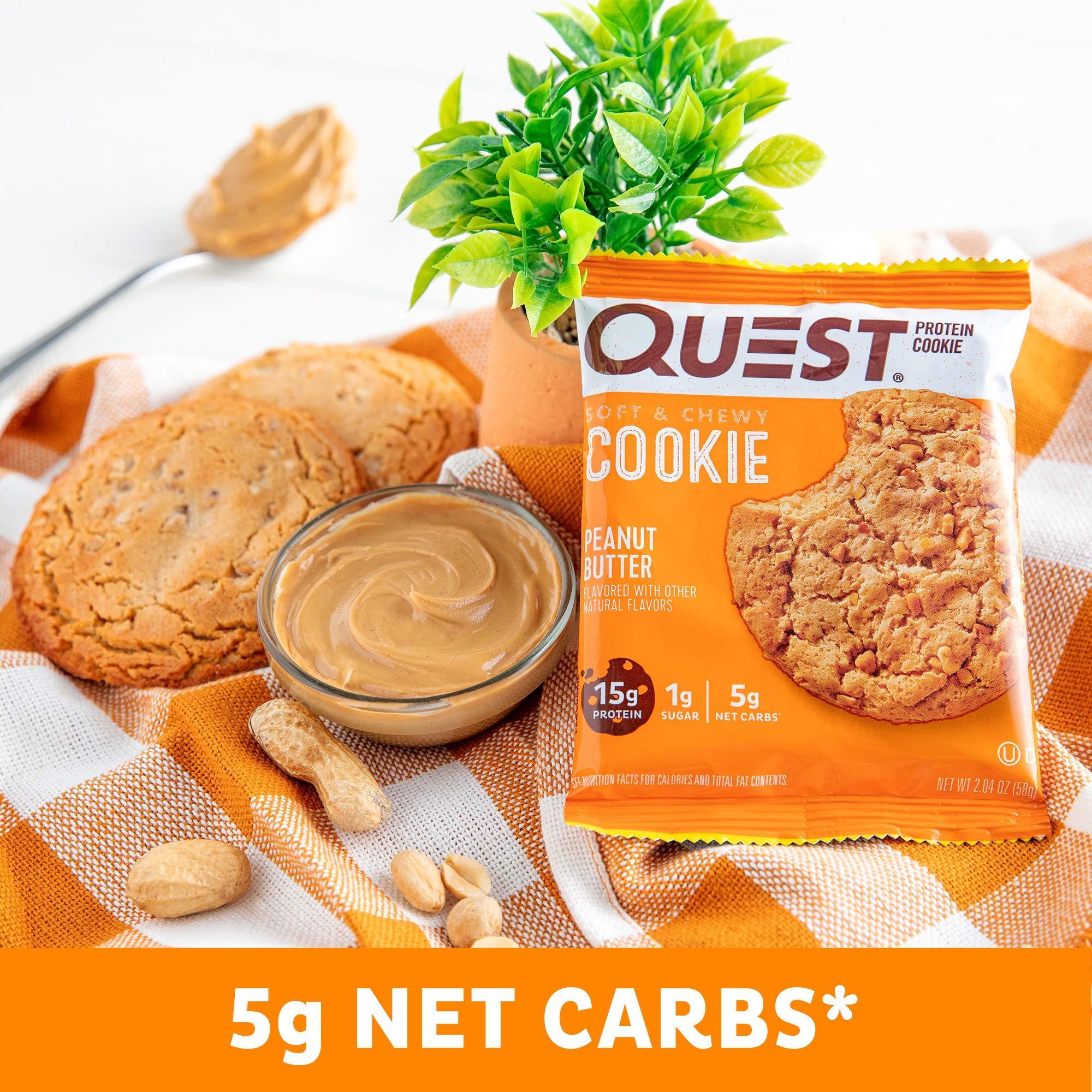 Quest Nutrition Quest Nutrition Protein Cookie, Peanut Butter,2.04 Ounce, Pack of 12