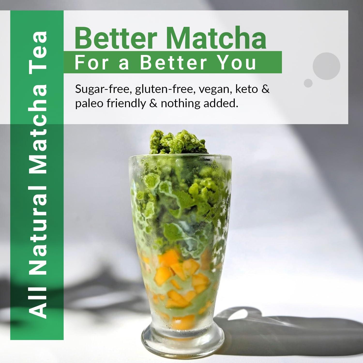 Matcha Moon Matcha Moon Daily Zen Organic Matcha Green Tea Powder - All-Purpose Cafe Grade, Bursting with Antioxidants & L-Theanine - From Uji, Kyoto Japan - 100g Value Tin