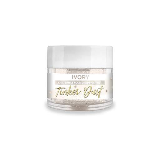 Bakell Bakell - Ivory Tinker Dust (5g, 1x Jar) Edible Glitter for Food, Desserts, and Beverages!