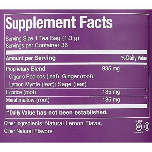 The Republic of Tea The Republic of Tea Organic Get Throat Aid Herb Tea Tin, 36 Tea Bags, Naturally Caffeine Free Be Well Tea