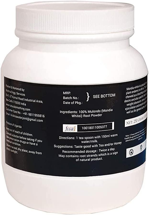 India Mulondo Mondia Whitei Root Powder (250 Grams)