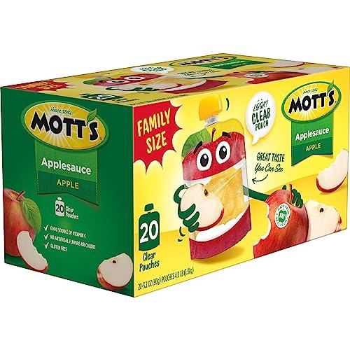 Mott's Mott's Applesauce, Clear Pouches, 3.2 oz (Pack Of 20)