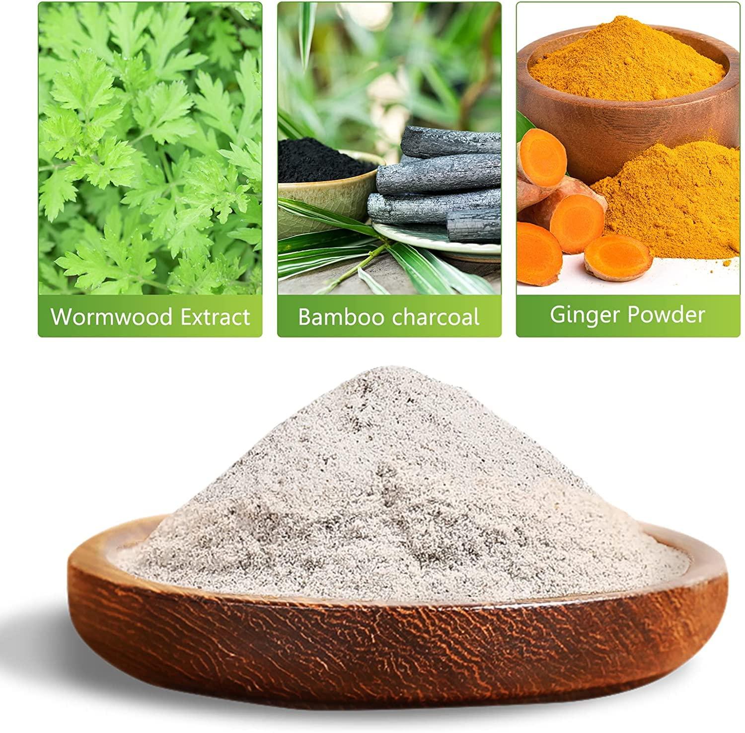 sefudun 20PCS Foot Pads, Natural Bamboo Vinegar Ginger Powder Foot Pad for Foot Care, Deep Cleansing Foot Patches, Pain Relief, Relieve Stress, Relaxation, Adhesive Sheets