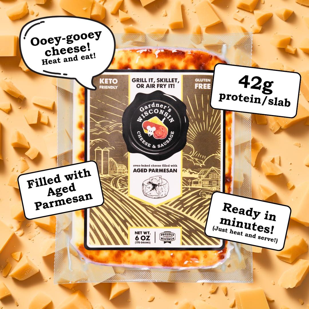 Gardner\'s Wisconsin Cheese Gardner\'s Wisconsin Cheese, Oven Baked Cheese (9 Pack, Oven Baked Bundle) - Artisan Cheese Made in Wisconsin, Perfect for Holiday Gifts, Grilling, Barbeques, and Holiday Season