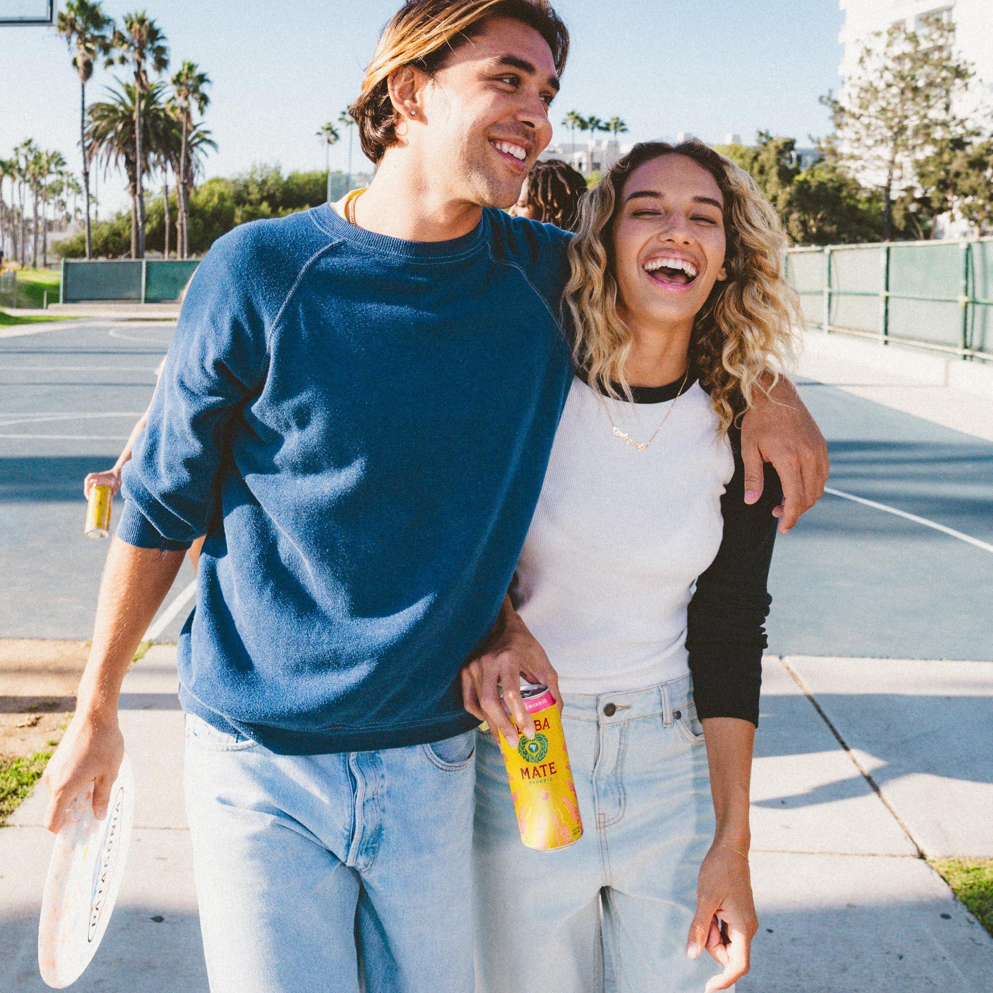 Guayaki Yerba Madre Organic Yerba Mate, Energy Drink Alternative, Berry Lemonade, Low Sugar, 150mg Natural Caffeine, Better for You Energy & Focus, No Jitters or Crash, 15.5 Oz (Pack of 12) (Packaging May Vary)