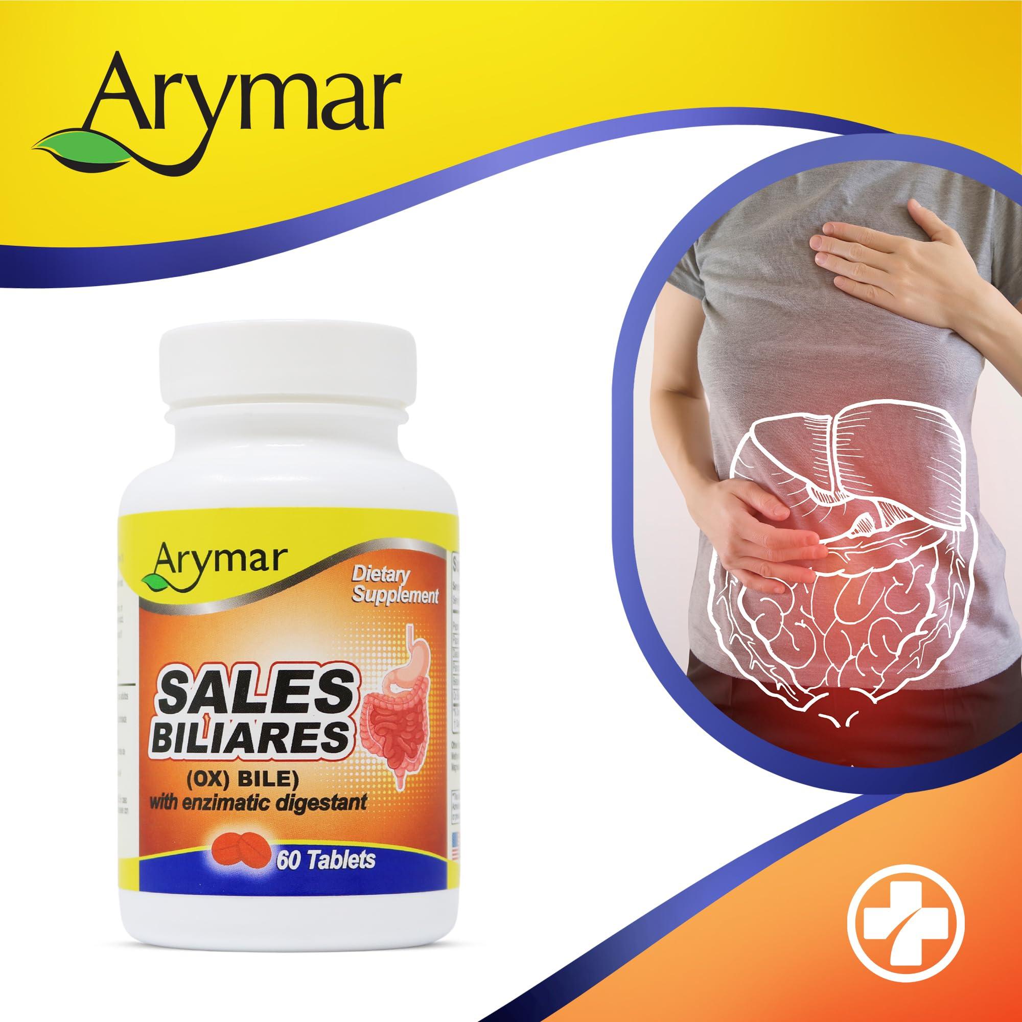 Arymar Arymar Sales Biliares Ox Bile with Digestive Enyzmes 60 Tabs