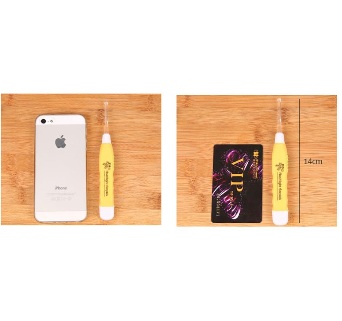 Generic 2 PCS LED Ear Spoon Flash Ear Wax Pick Remover Tool Ear Cleaner for Earwax Removal