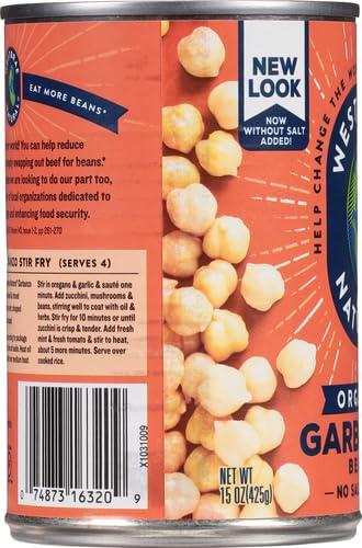 Bush's Best Westbrae Natural Organic Garbanzo Beans, 15 Ounce