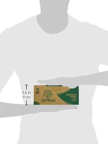 Stall Mates Wipes Stall Mates Wipes - Flushable Wipes | Individually Wrapped | Travel Friendly | Unscented with Vitamin-E & Aloe | (30 on-the-go singles)